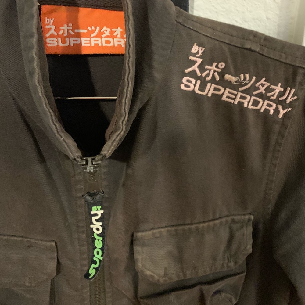 Superdry Brown Utility Jacket with Sporty Design